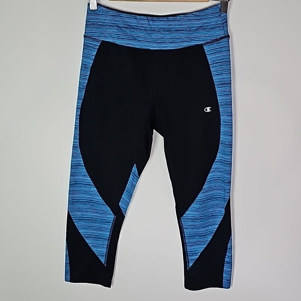 Champion medium black and blue athletic leggings